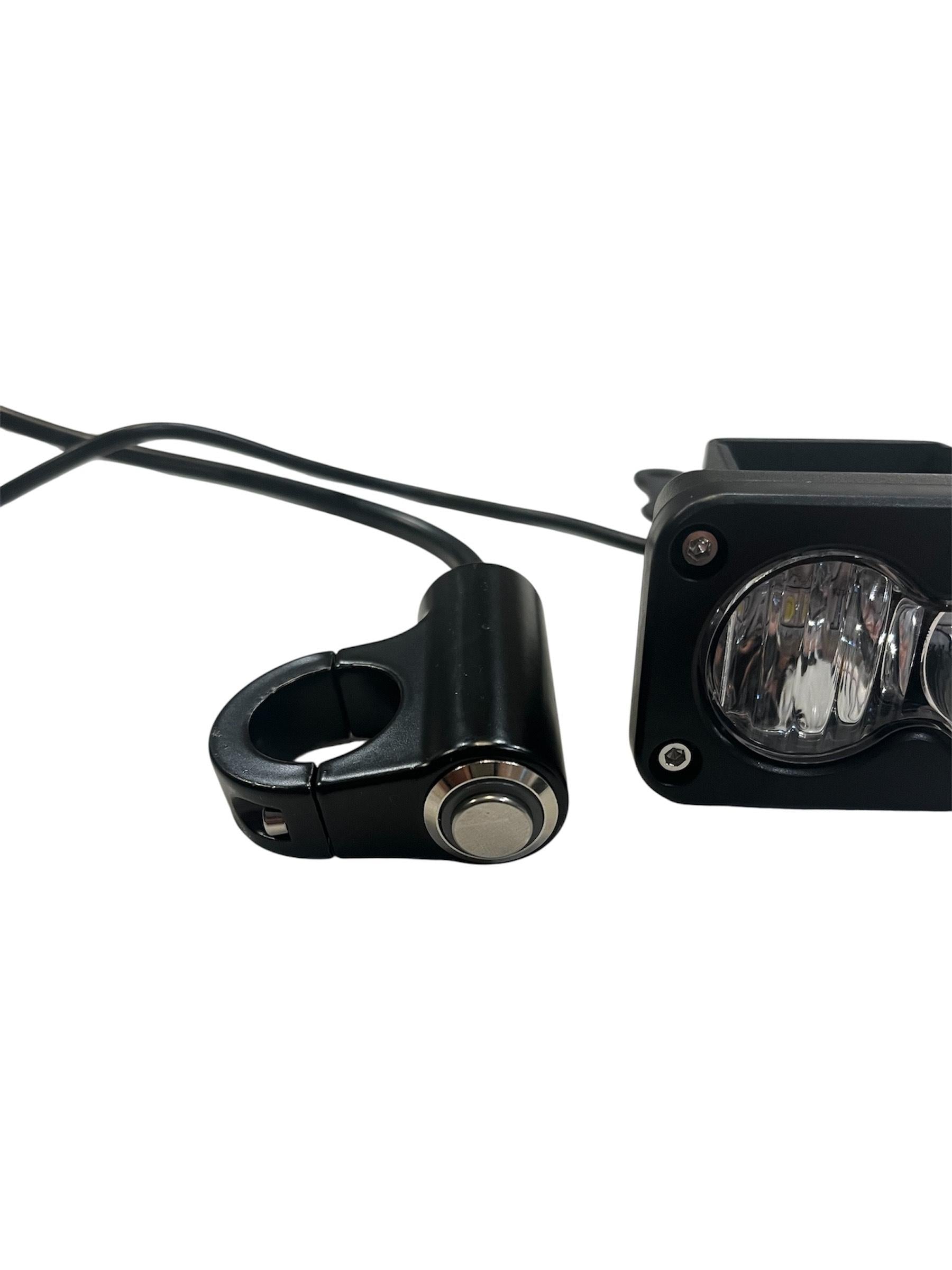 TSR Moto Baja Battery Pack E-Bike/E-Moto Light - Compact Battery and LED Light Combo for Electric Vehicles