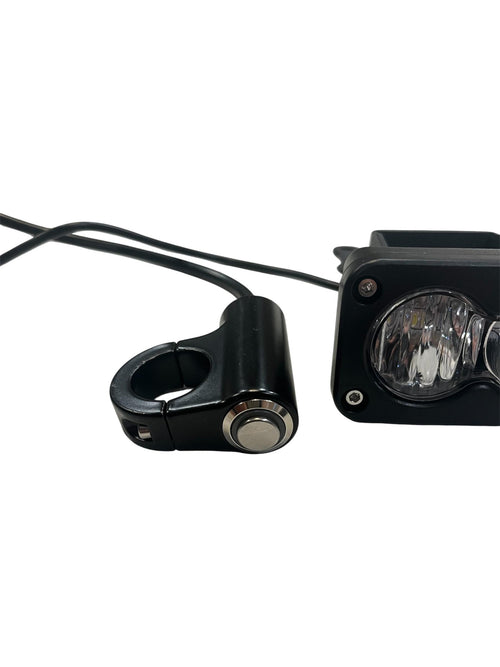 TSR Moto Baja Battery Pack E-Bike/E-Moto Light - Compact Battery and LED Light Combo for Electric Vehicles