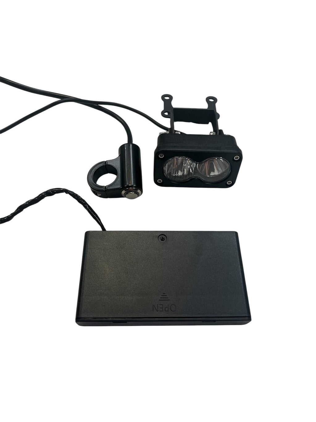 TSR Moto Baja Style Battery Pack E-Bike/E-Moto Light - Compact Battery and LED Light Combo for Electric Vehicles